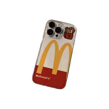 Beams TPU Material Trendy M Fries Ins Wind Phone Case Is Applicable Iphone15/14/13/12/11Pro/ProMax/Plus