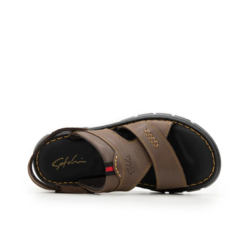 Satchi Beach Sandals Men's Coffee-3