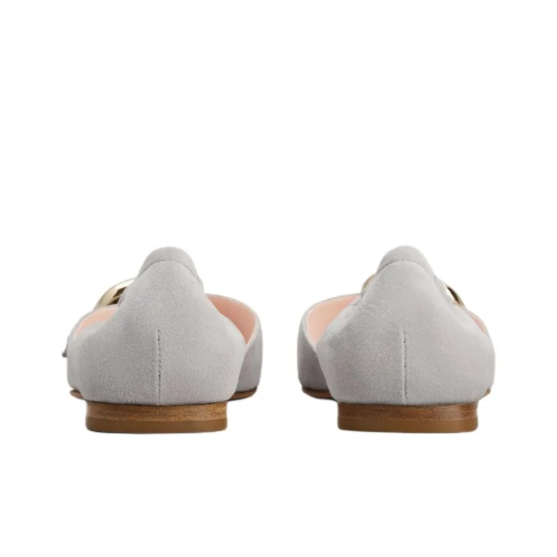 Roger Vivier Viv' Canard D'Orsay Casual Single Shoes Women's Gray-5