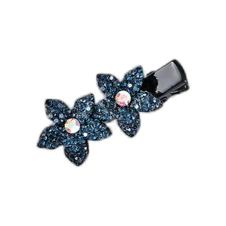 Left Europe Rhinestone Hair Clips Women's