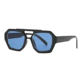 Black Frame with Blue Lens