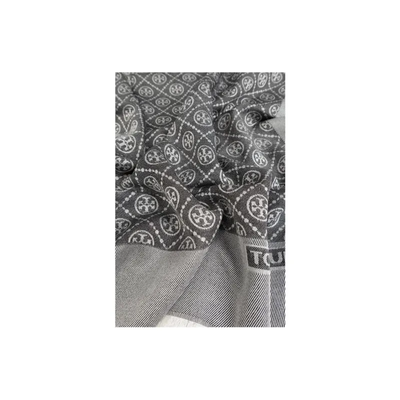 TORY BURCH Monogram Fringed Scarf-1