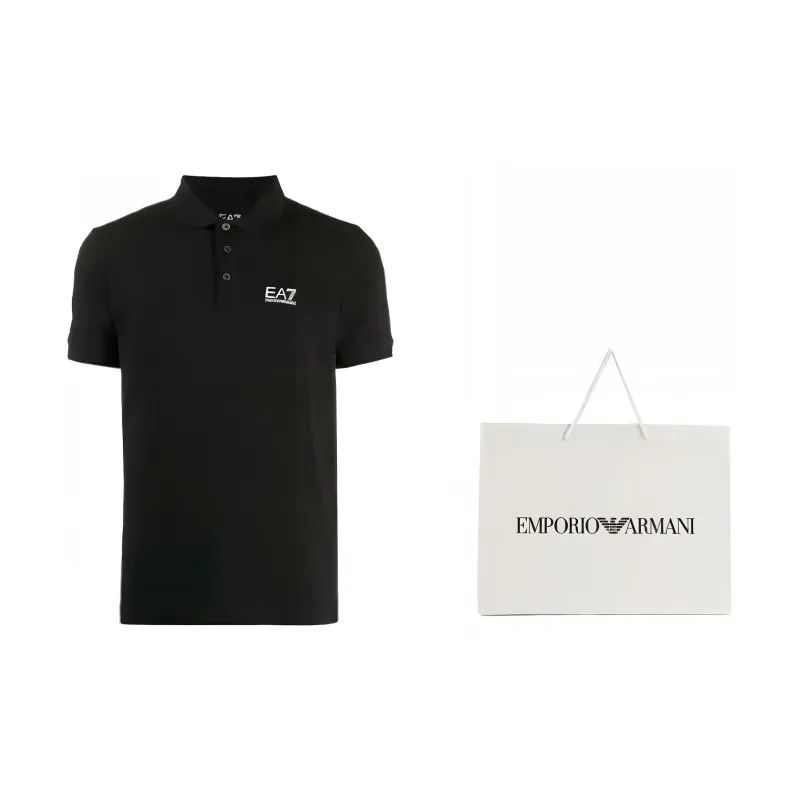 EMPORIO ARMANI EA7 Polo Shirt Men's Black-1