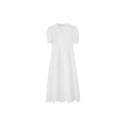 NancyCavally Short-Sleeved Dresses Women's White