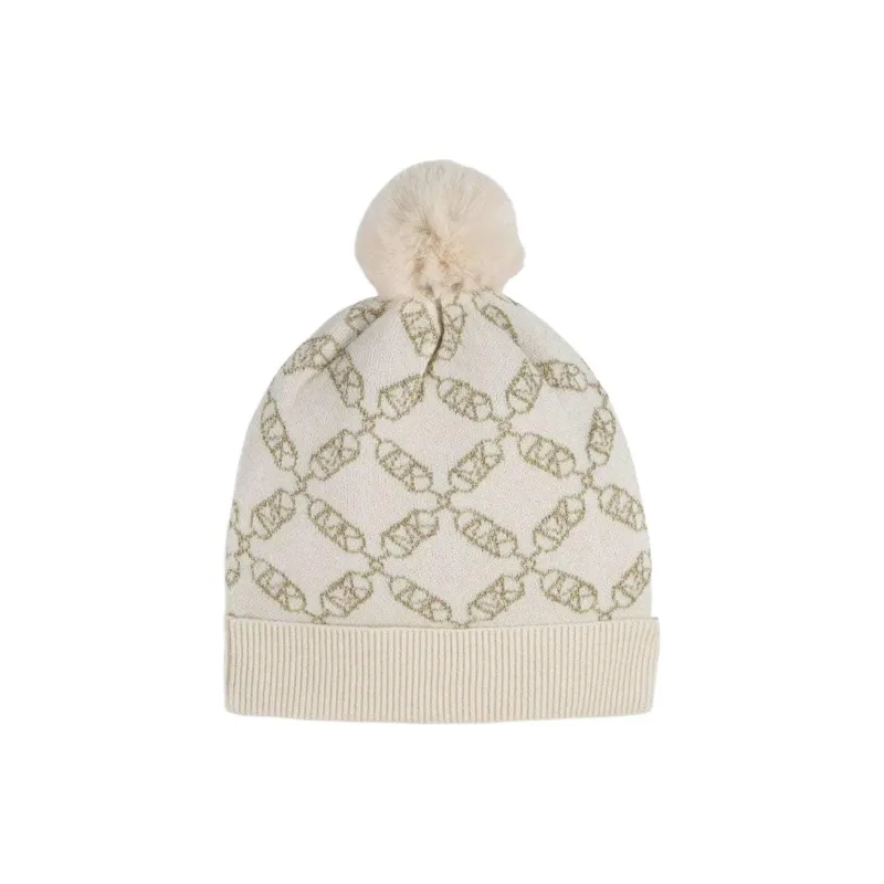 MICHAEL KORS Logo jacquard Pompom Beanie-1
