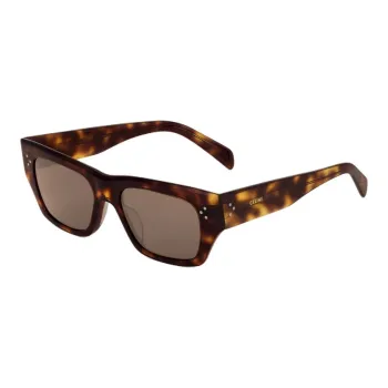 CELINE Black Frame 55 Sunglasses In Acetate