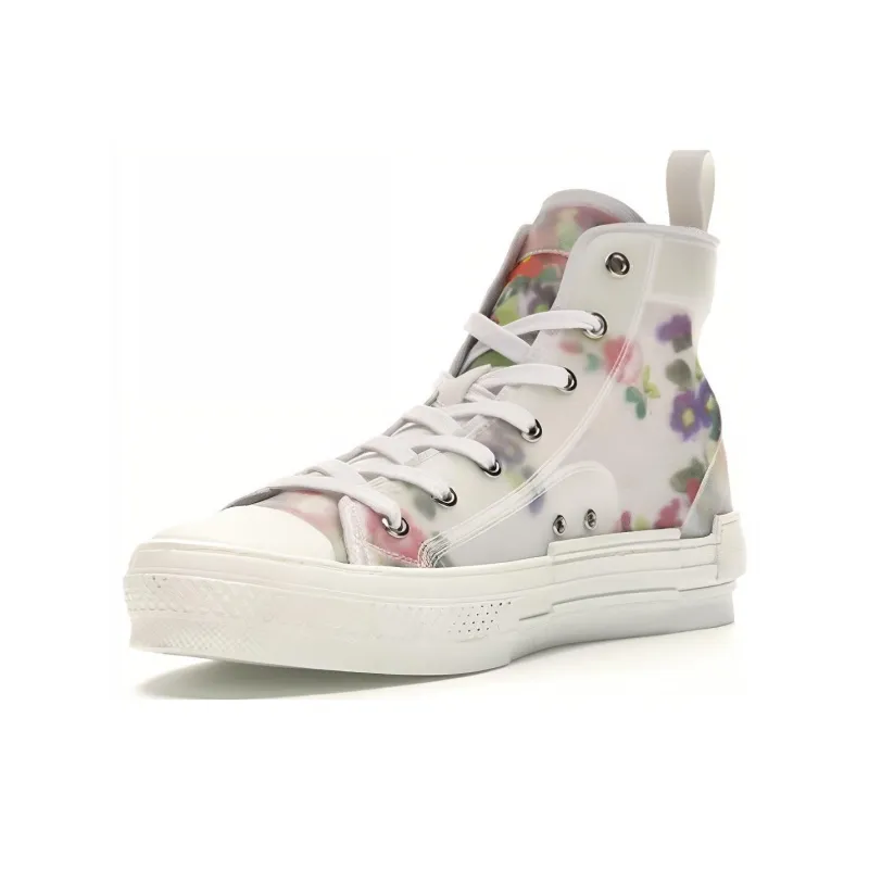 DIOR B23 High Top Flowers Oblique-3