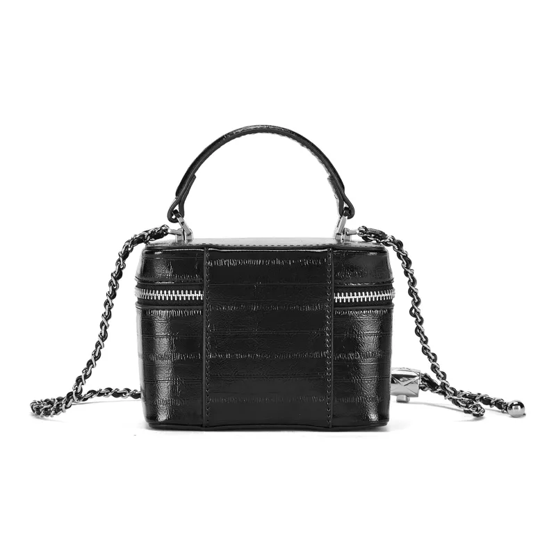 ST&SAT Synthetic Leather One Shoulder Handbags Regular Women's Ecru/Silver/Black-11
