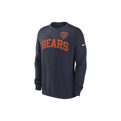 Nike Chicago Bears Sweatshirts Men Marine Blue