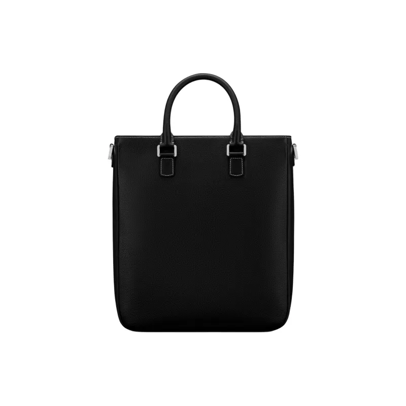 DIOR Saddle Grain Calfskin Tote Bag, Shopping Bag, Shoulder Bag, Crossbody Bag, Handbag Men's Black-3