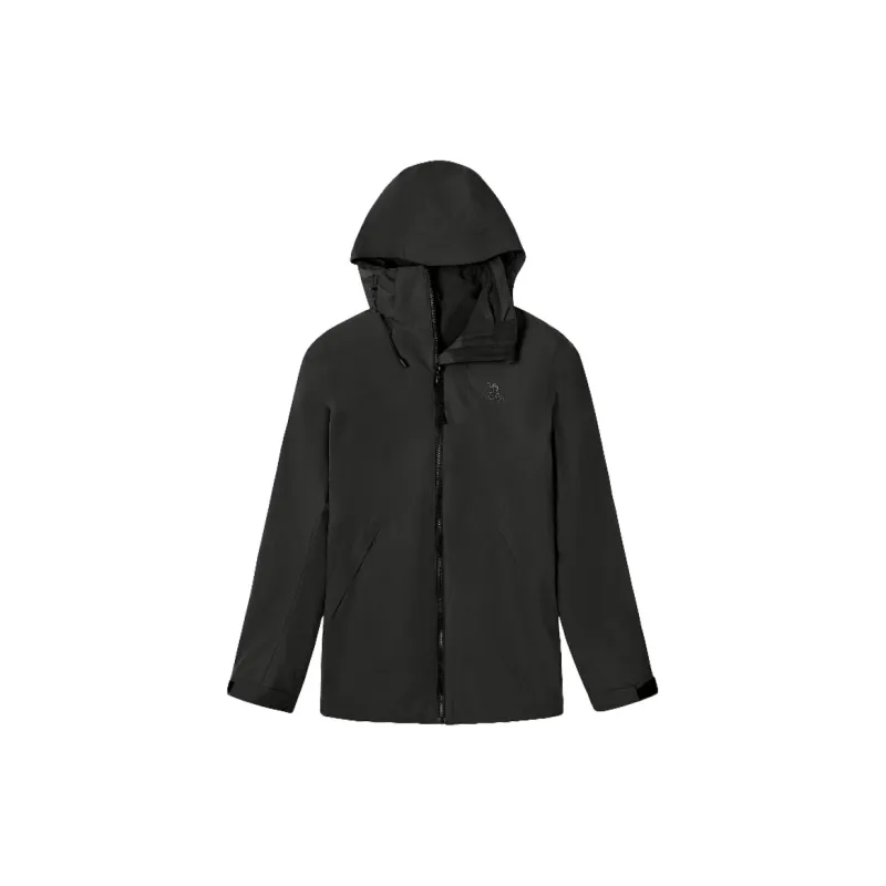 CAMEL All-weather Mountain Versatile Hiking Outdoor Hiking Waterproof And Windproof Windbreaker Jacket Unisex Black-2