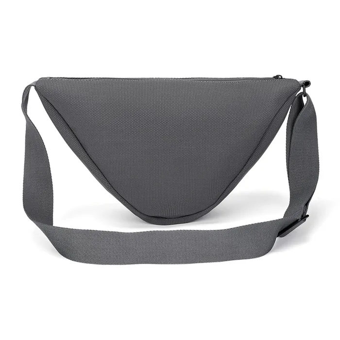 XTEP Textile Fabrics One Shoulder Triangle Bag Workwear Crossbody Bag Regular Unisex Gray-2