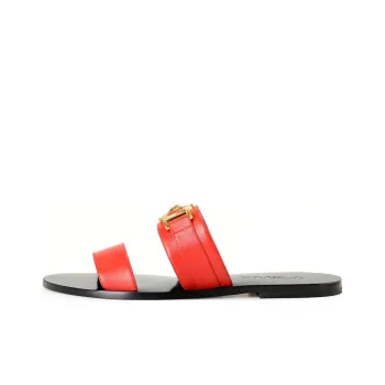 VERSACE Flip flops Red Women's