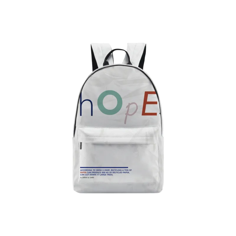SRRW PU Students Backpack Regular Unisex Ecru-6