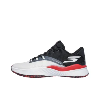 Skechers SKX Slip Resistant And Abrasion Resistant Support Low Top Basketball Shoes Men's Black White