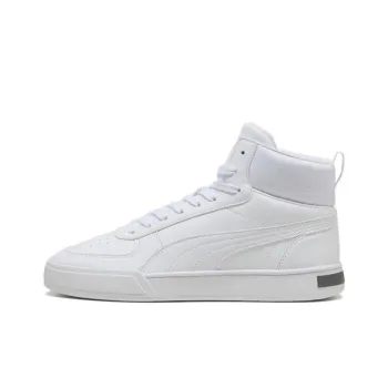 PUMA Caven Anti Slip Wear Resistant Mid Top Skateboard Shoes Unisex White