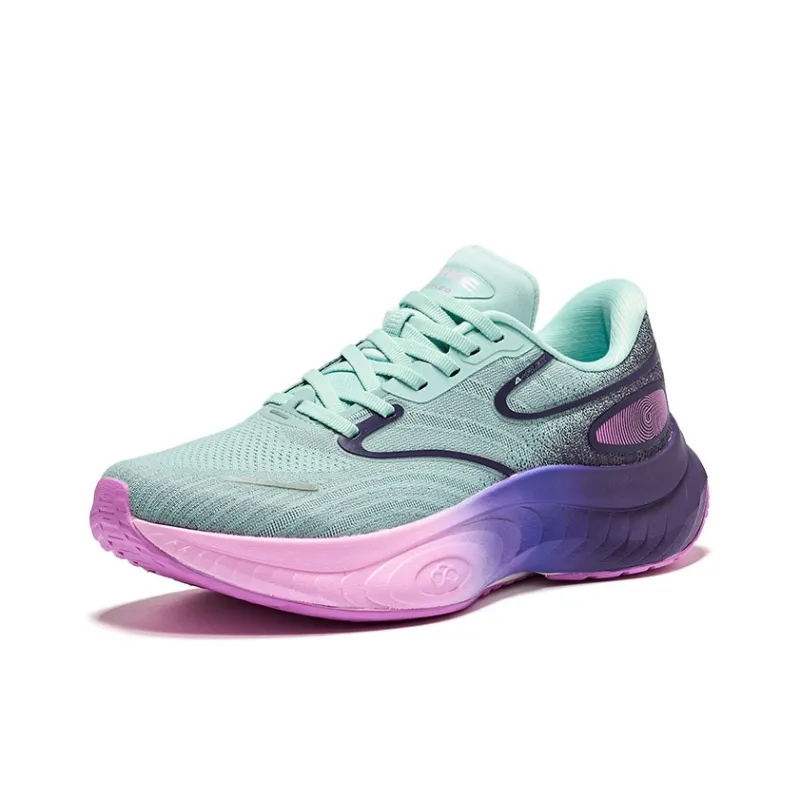 Erke Cushioning Low-Top Running Shoes Women's Azure Night Purple-2