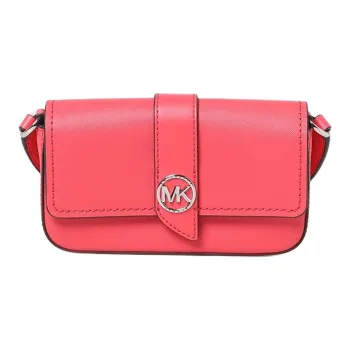 MICHAEL KORS Greenwich Saffiano Leather Shoulder Bag, Crossbody Bag Extra Small Women's Watermelon Red