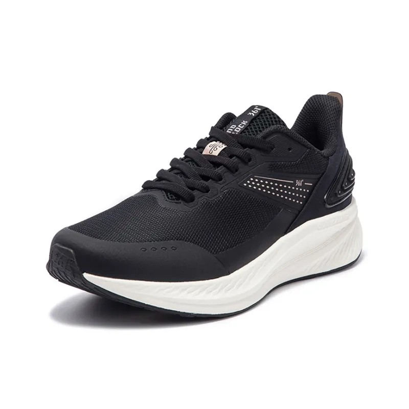 361° Anti-Slip Wear-Resistant Low-Top Casual Running Shoes Women's Black-1
