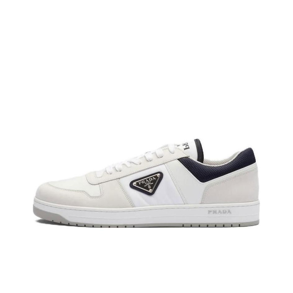 ★人気【PRADA】★ロゴ ディテール レザー スニーカ WHITE-BLUE org.jpg