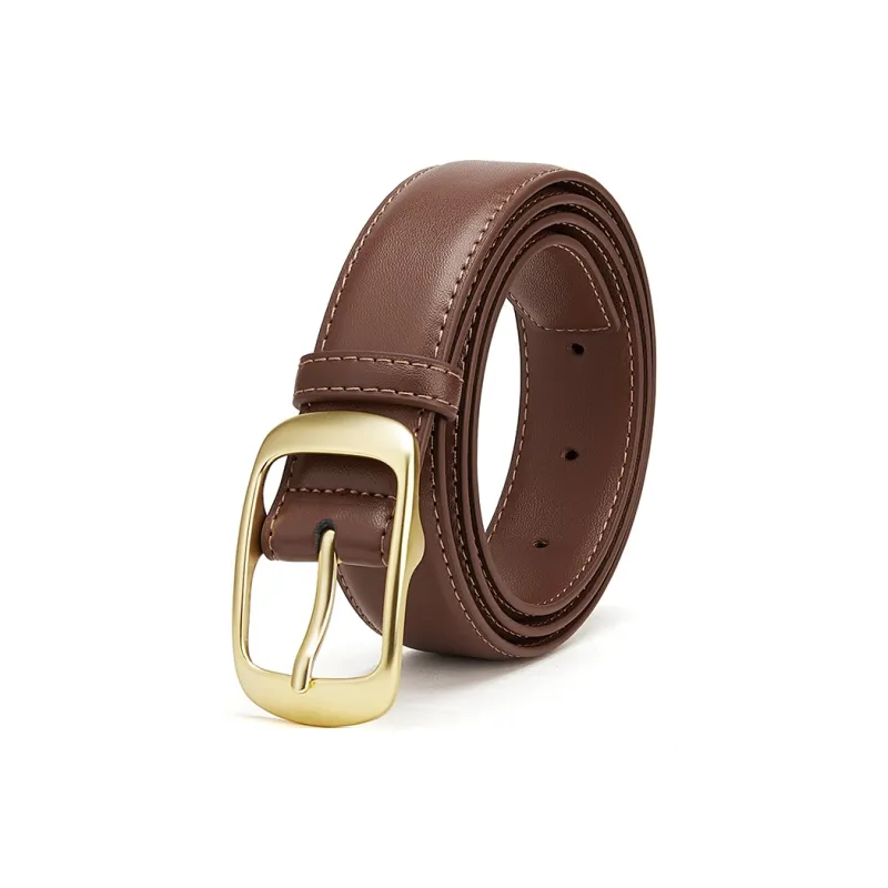 FAIRWHALE Vintage Trendy Classic Niche Cow Split Leather Leather Belts Women's 2.8cm-4