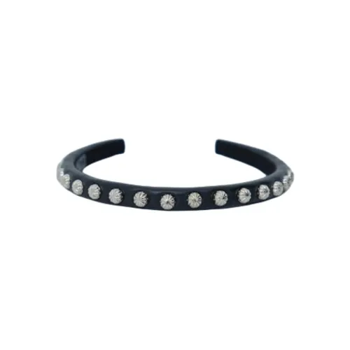 Toga Pulla Synthetic Leather Headbands Women's Black