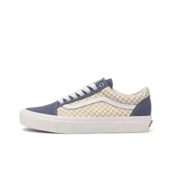 Vans Old Skool 36 Anti Slip Wear Resistant Low Top Skateboard Shoes Unisex Blue Brown