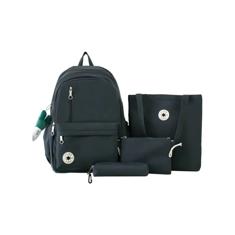 Deli Bear Nylon Four Piece Set Backpack Regular Unisex Multicolor-2