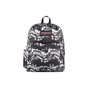 JanSport Polyester Backpack Regular Unisex Black White Tie Dye