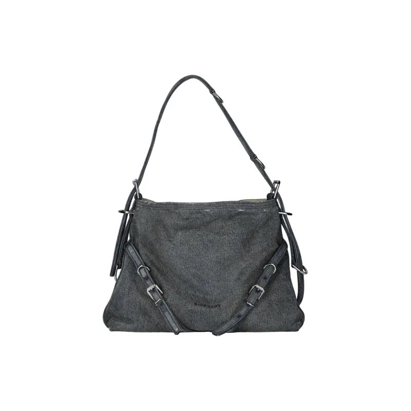 Givenchy 100% Cotton With Calfskin Handbag, Shoulder Bag Medium Size Women's Army Blue-1