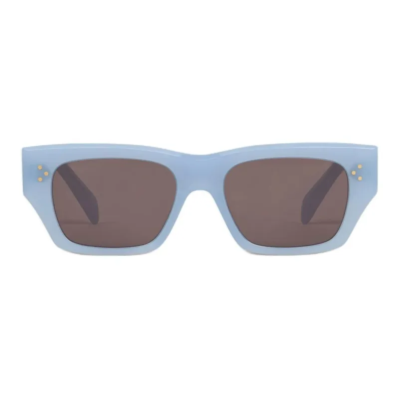 CELINE Acetate Rectangular Sunglasses Men's Blue-1