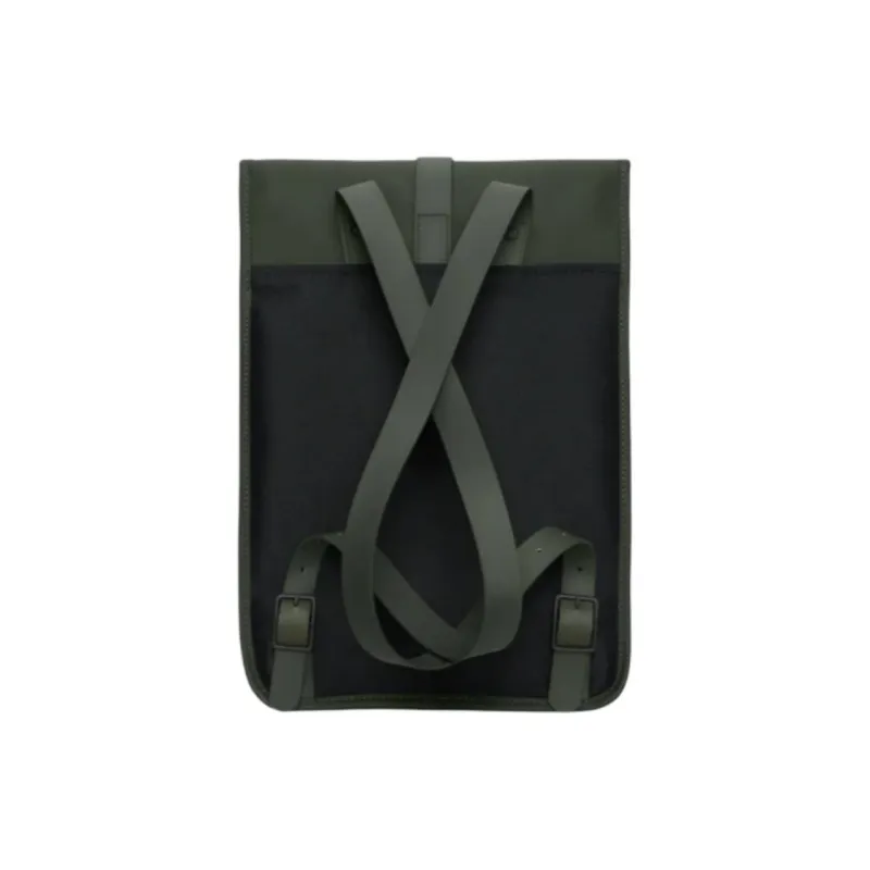 Rains Polyurethane Backpack Unisex Green-1