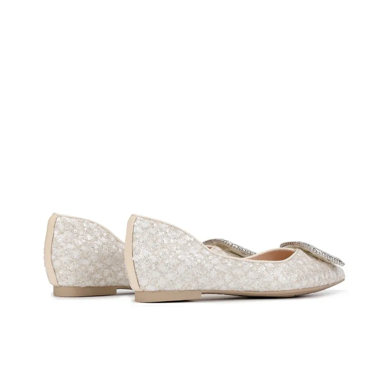 SATURDAY MODE Casual Single Shoes Women's Champagne Gold-4