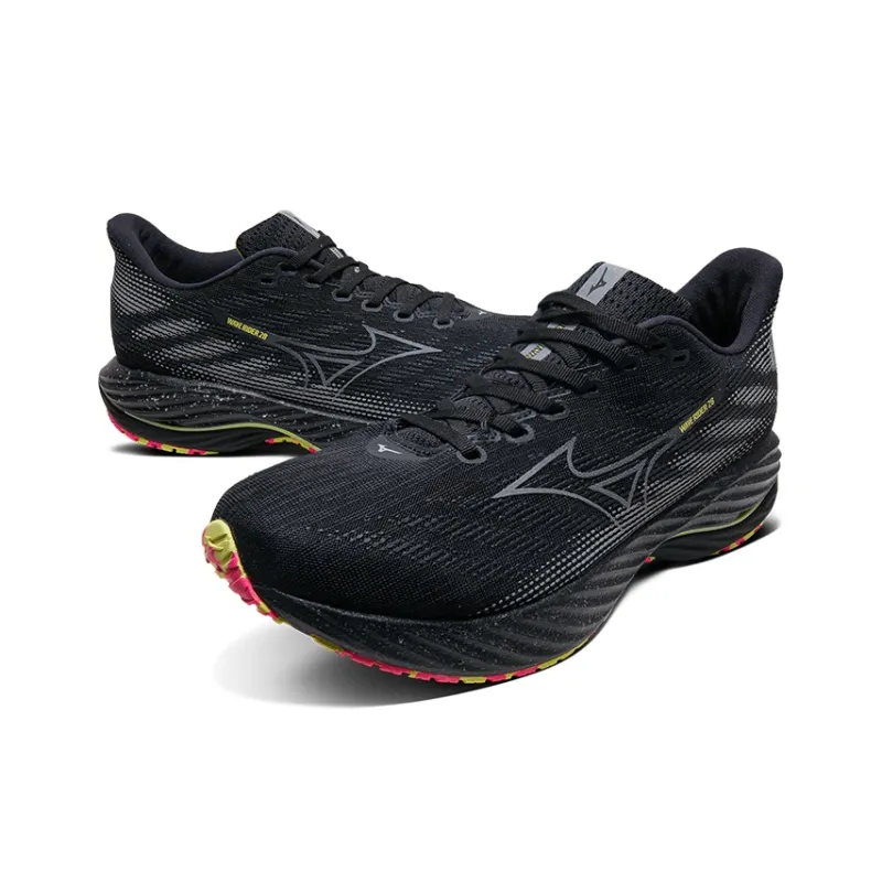 Mizuno Wave Rider 28 'Black Sunny Lime'-2