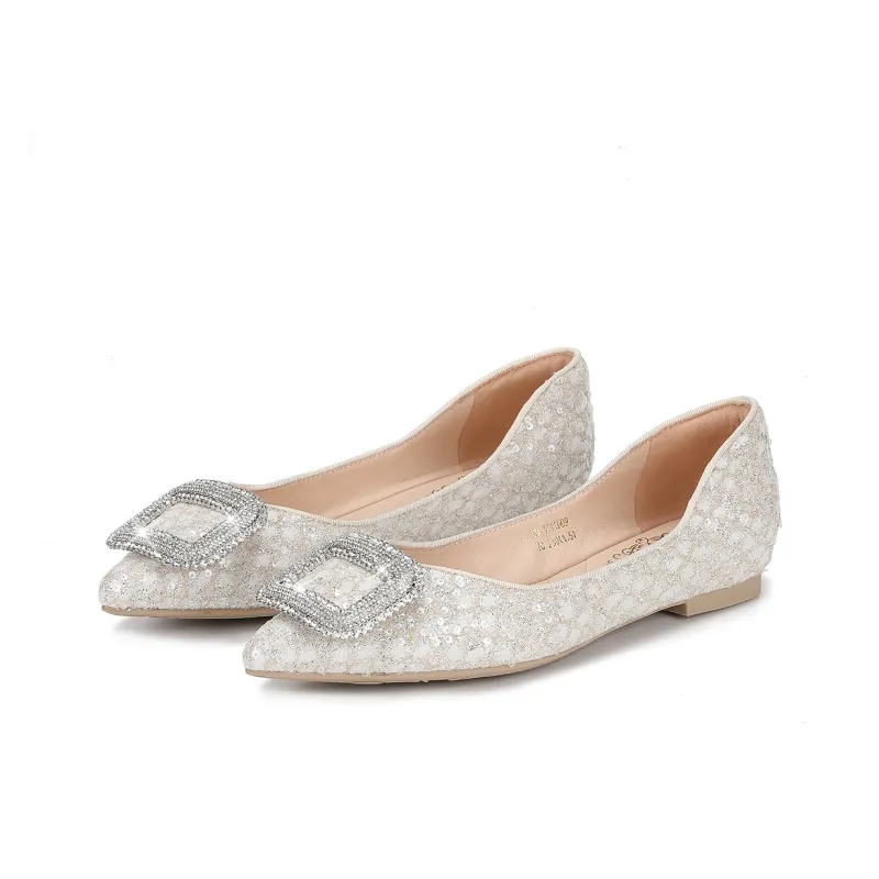 SATURDAY MODE Casual Single Shoes Women's Champagne Gold-2