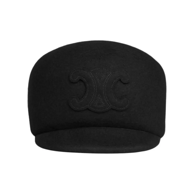 CELINE Triomphe Cap In Wool Felt-1