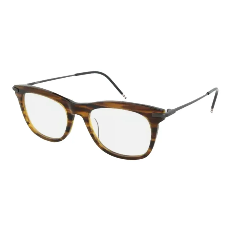 THOM BROWNE· Acetate Rectangular Eyeglass Frames Unisex Tortoiseshell-0