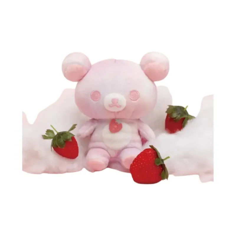 SAN X Strawberry Rilakkuma Plush Toy Dolls Plush Doll 12.5cm Height-1