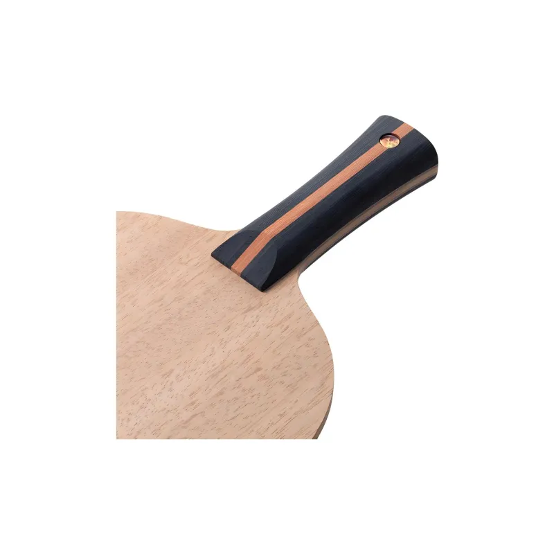 Butterfly All Wood Ping Pong Paddles Slicing Suitable Playing Style Unisex Shakehand Grip Black Brown-4