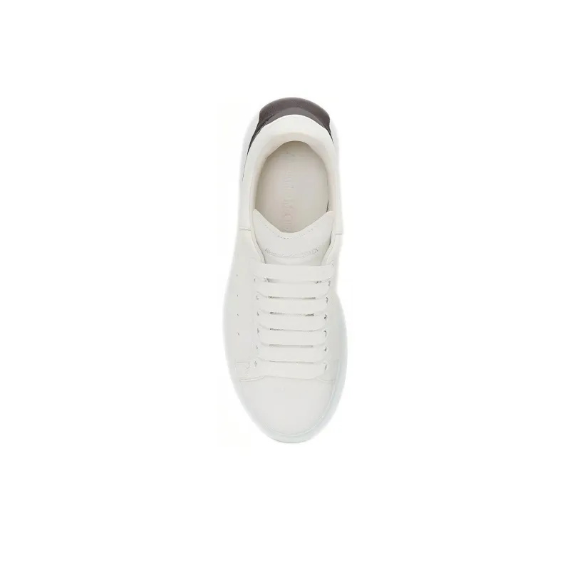 Alexander McQueen Oversized Sneaker 'White Black Heel' Women's-4