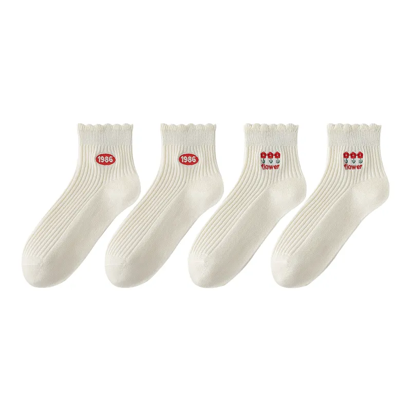 XXLLG Ankle Socks Women's 4 Pack-8