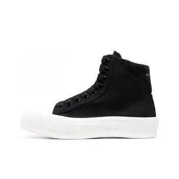 Alexander McQueen High top Deck Plimsoll 'Black'