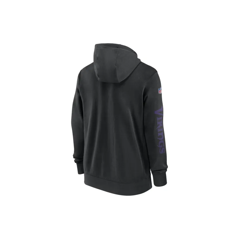 Nike Minnesota Vikings Sideline Team Issue Club Men's Nike Full Zip Hoodie-1