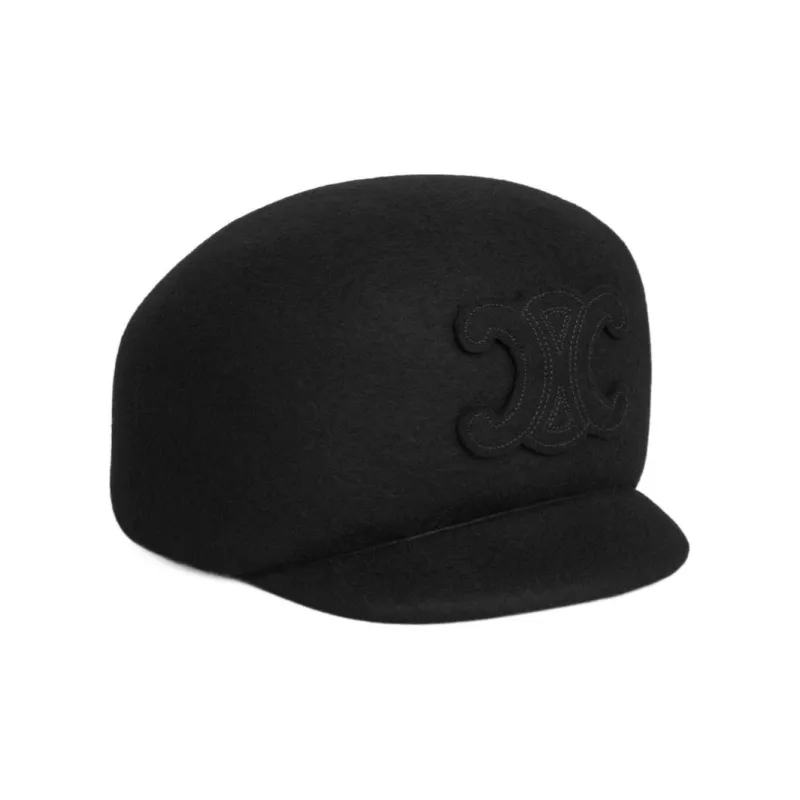 CELINE Triomphe Cap In Wool Felt-2