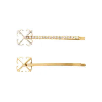 OFF WHITE Arrow Hair Clip Set Of Two