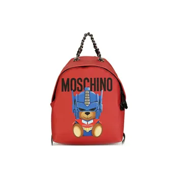 MOSCHINO PVC Backpack Women's Red