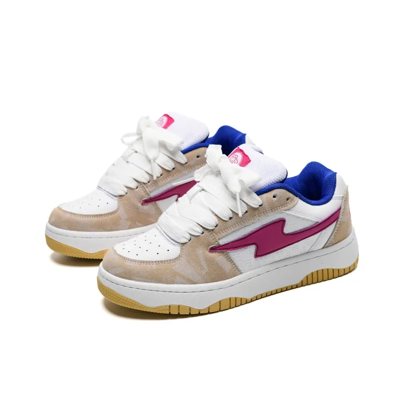OAOQ Wear-resistant And Lightweight Low-Top Casual Shoes Unisex Light Moon-9
