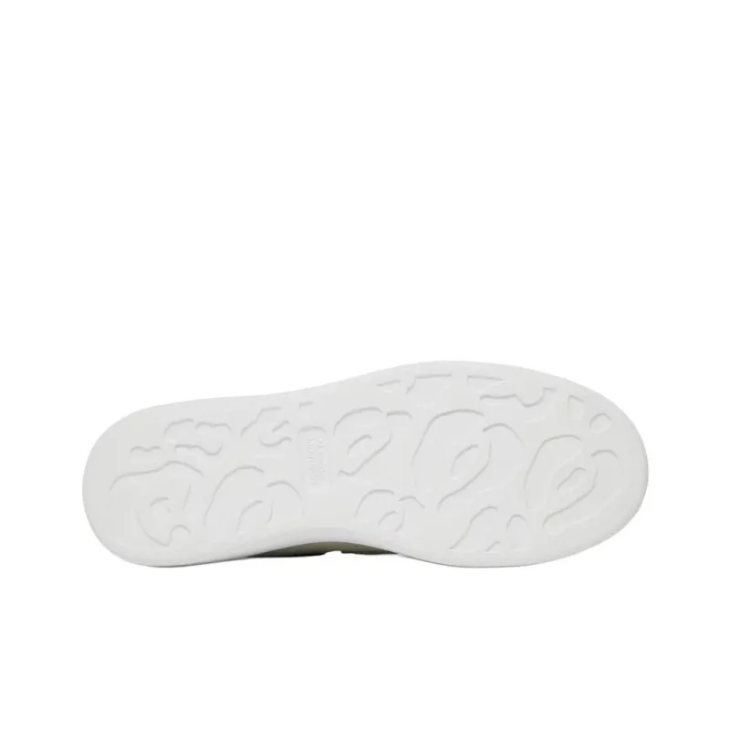 Alexander McQueen Thick Soled Leather Sneakers 'Beige Black'-4