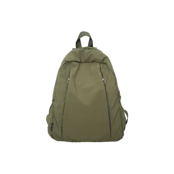 Deli Bear Nylon Backpack Regular Unisex Black/White/Light Purple/Green