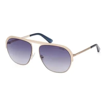 GUESS Metal Aviator Sunglasses Unisex Gold